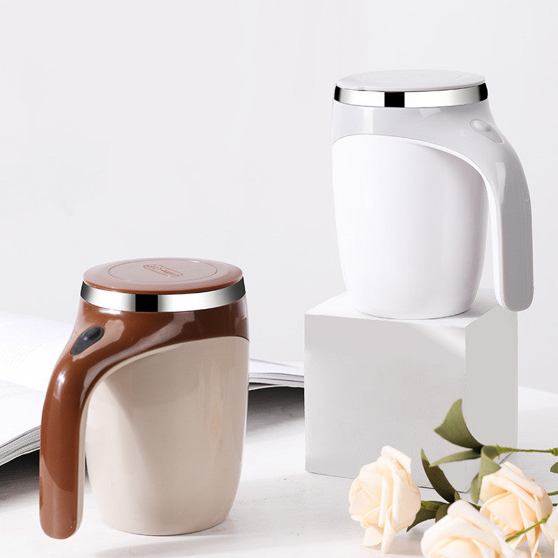 Laddningsbar Automatisk Rörkopp – Kaffekopp med Omrörningsfunktion Milkshake Rotating Magnetic Water Cup
