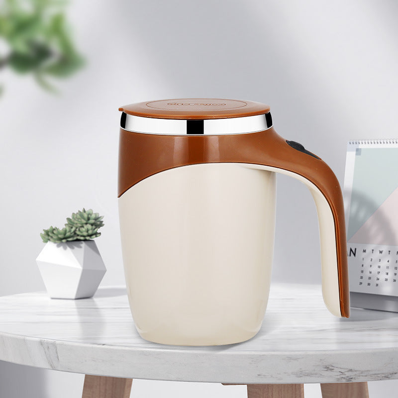 Laddningsbar Automatisk Rörkopp – Kaffekopp med Omrörningsfunktion Milkshake Rotating Magnetic Water Cup