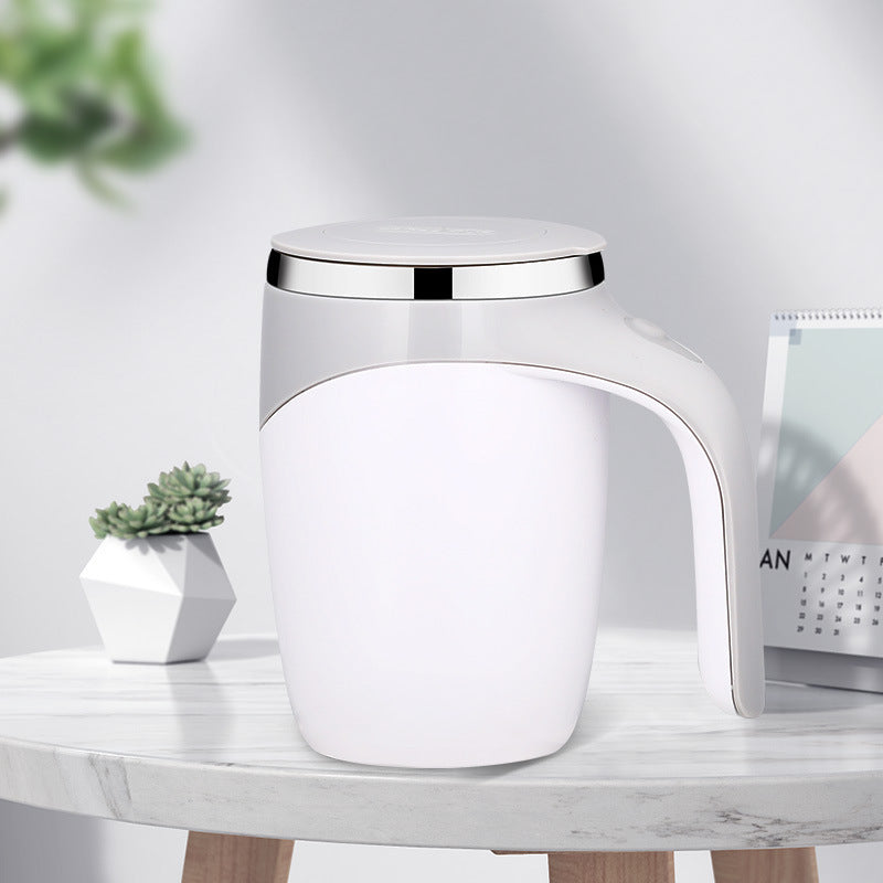 Laddningsbar Automatisk Rörkopp – Kaffekopp med Omrörningsfunktion Milkshake Rotating Magnetic Water Cup