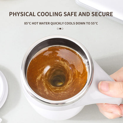 Laddningsbar Automatisk Rörkopp – Kaffekopp med Omrörningsfunktion Milkshake Rotating Magnetic Water Cup